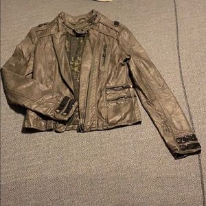 Women’s faux leather jacket